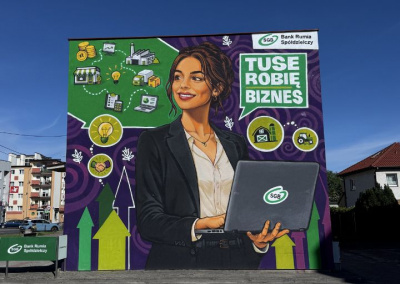 TUSE mam biznes! Oto nowy mural naszego Banku!