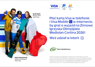 Płać kartą Visa i wygraj wyjazd na Zimowe Igrzyska Olimpijskie