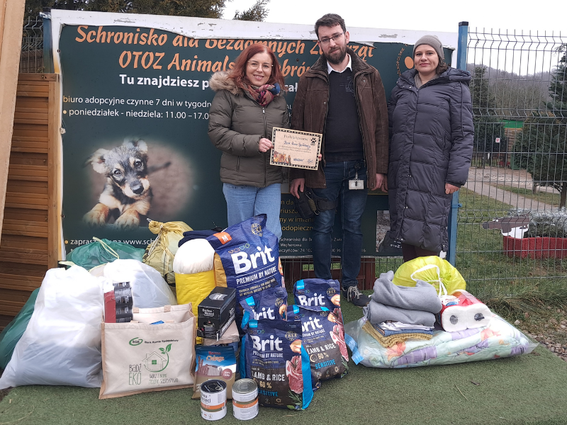 Zbiórka dla schroniska Dąbrówka 1